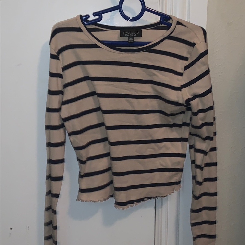 Top shop lettuce cut crop top